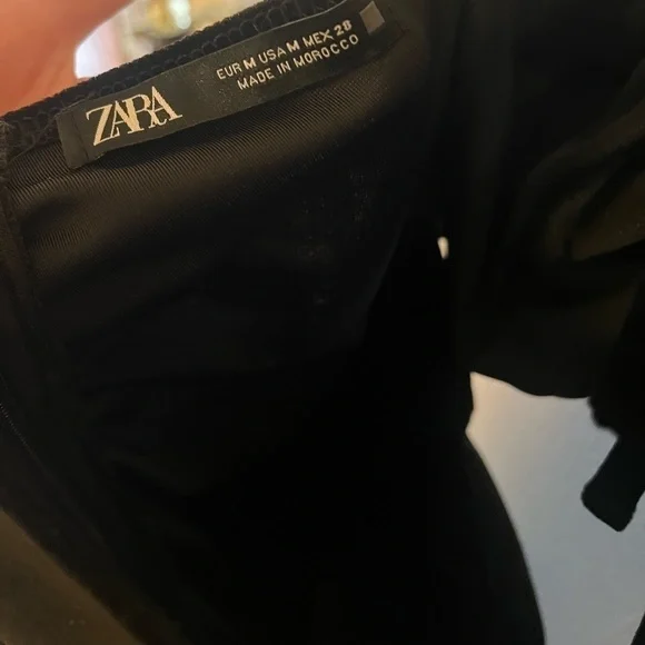 Black zara velvet dress - Picture 7 of 8
